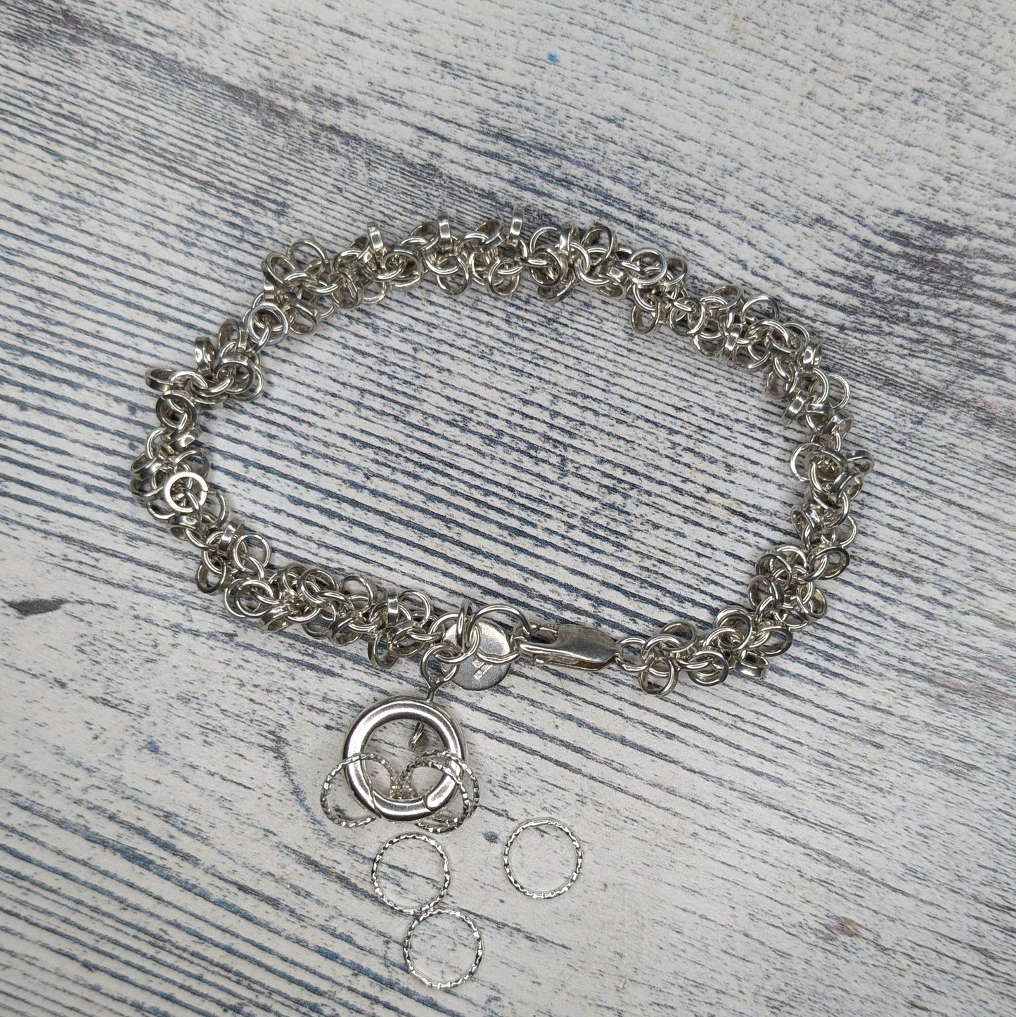 waterfall stitchmarker bracelet