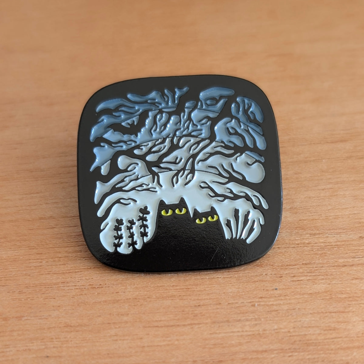 The Spooky Woods enamel pin