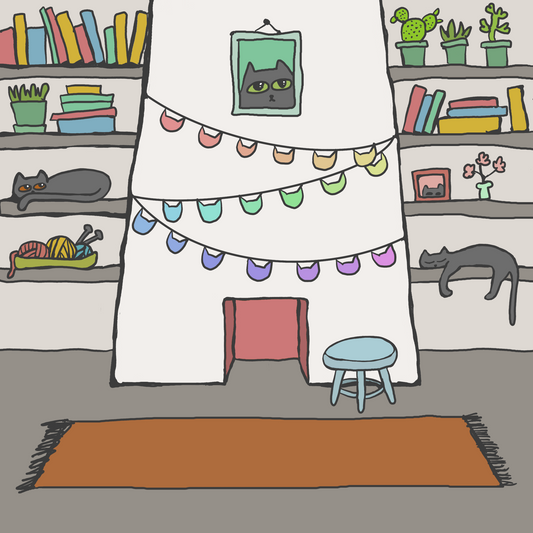 Cat Bunting - pattern download