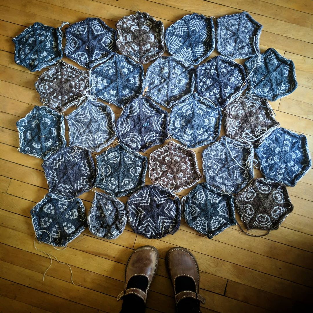 Kaleidocatty blanket - printed pattern