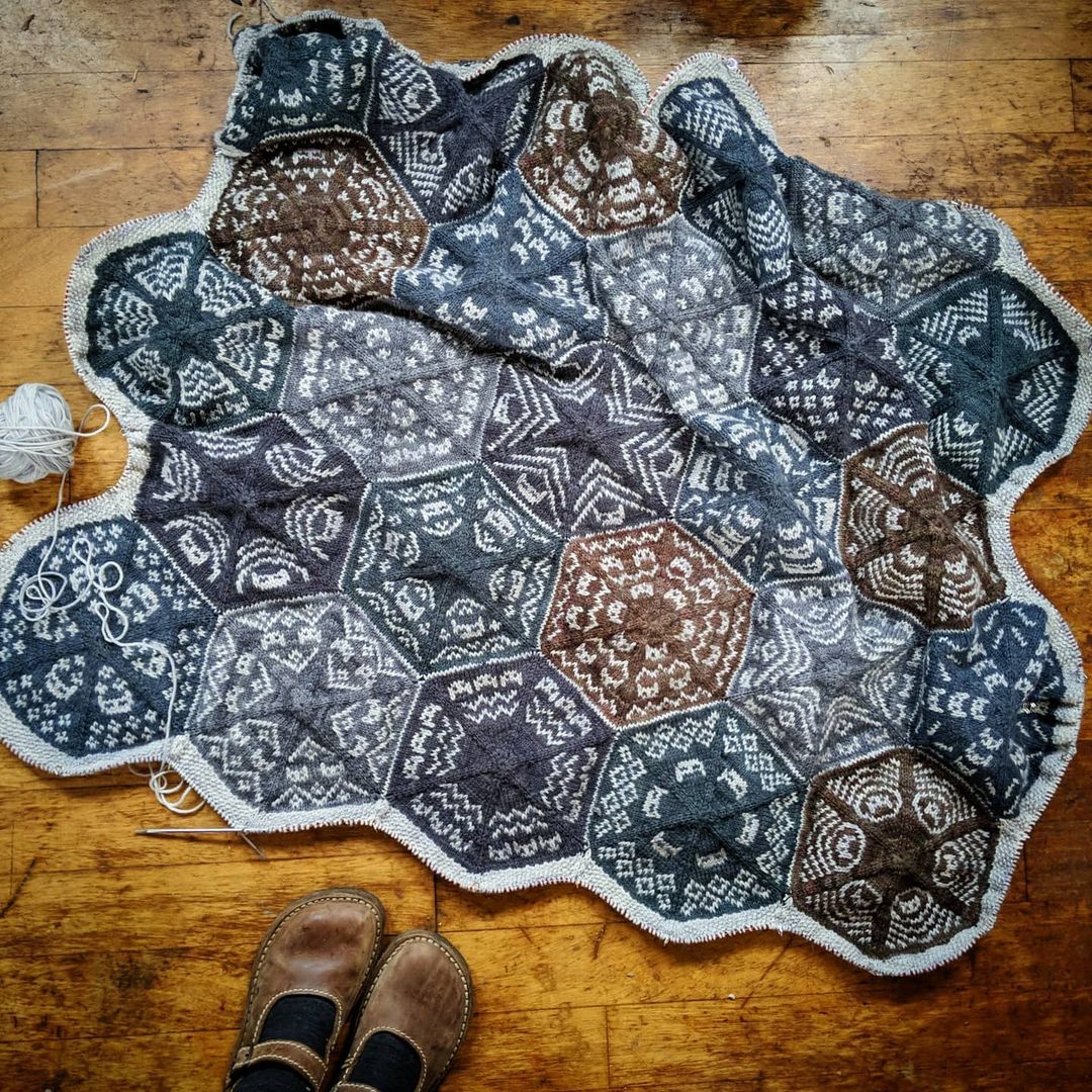 Kaleidocatty blanket - printed pattern