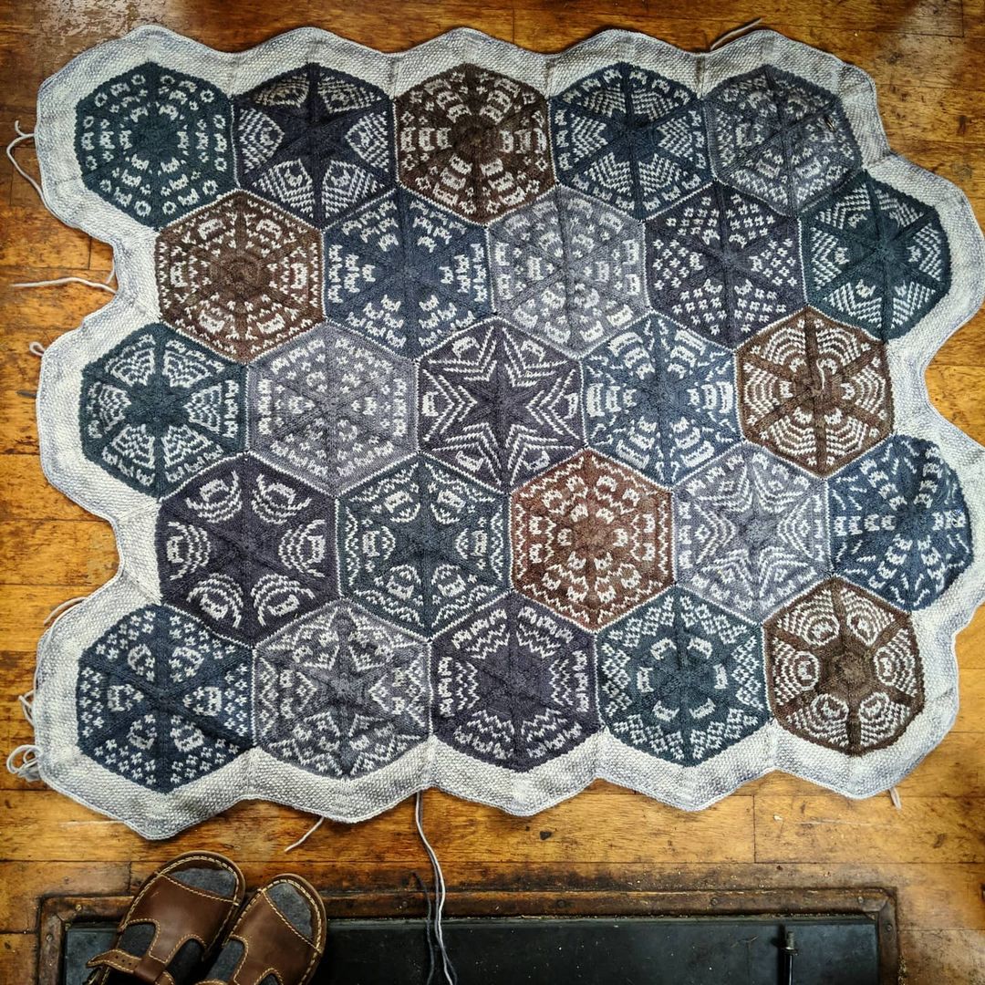 Kaleidocatty blanket - printed pattern