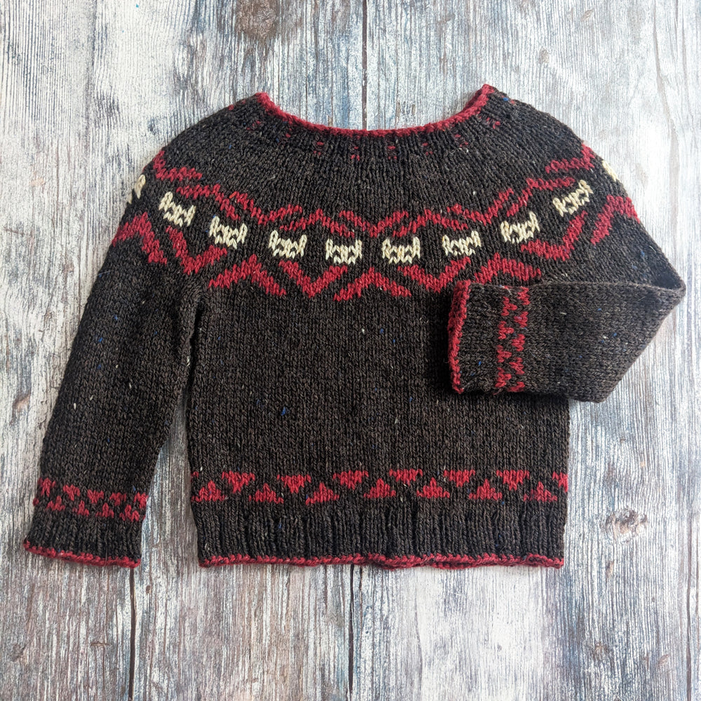 White Cats in the Black Lodge sweater - printed pattern