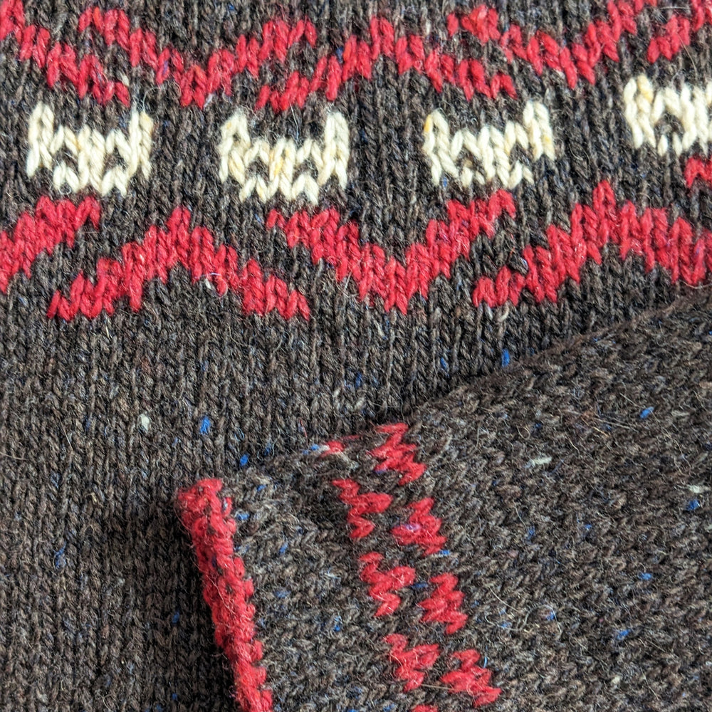 White Cats in the Black Lodge sweater - printed pattern