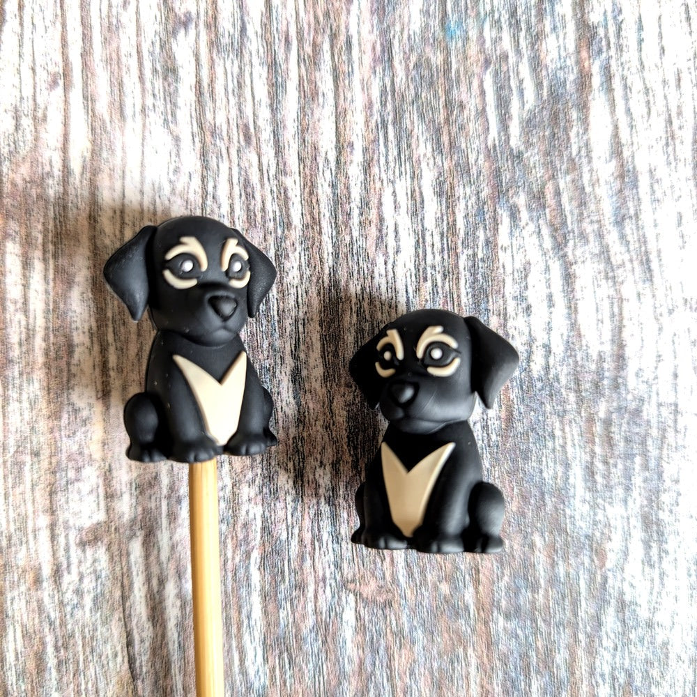 black dog needle topper