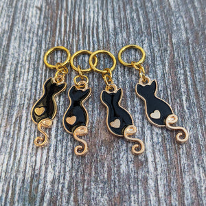 Little white cat ♡ stitchmarkers