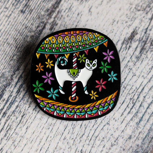 The Carousel Cat - enamel pin