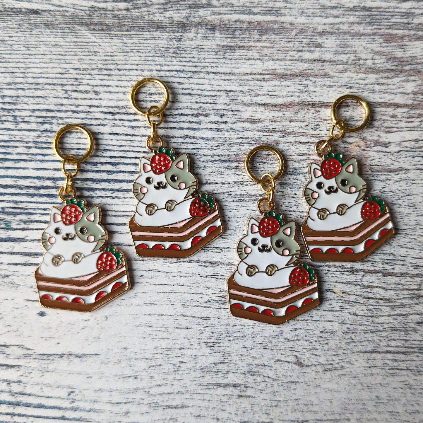 Catberry Shortcake stitchmarkers