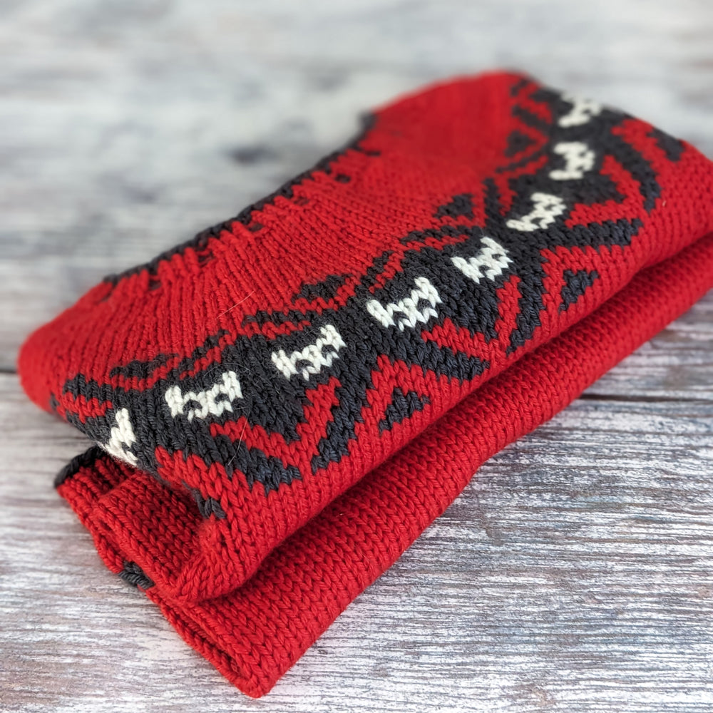 White Cats in the Black Lodge sweater - printed pattern