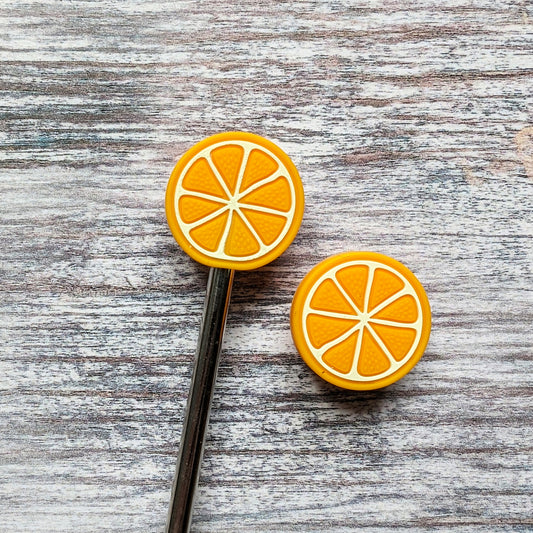 Orange needle toppers