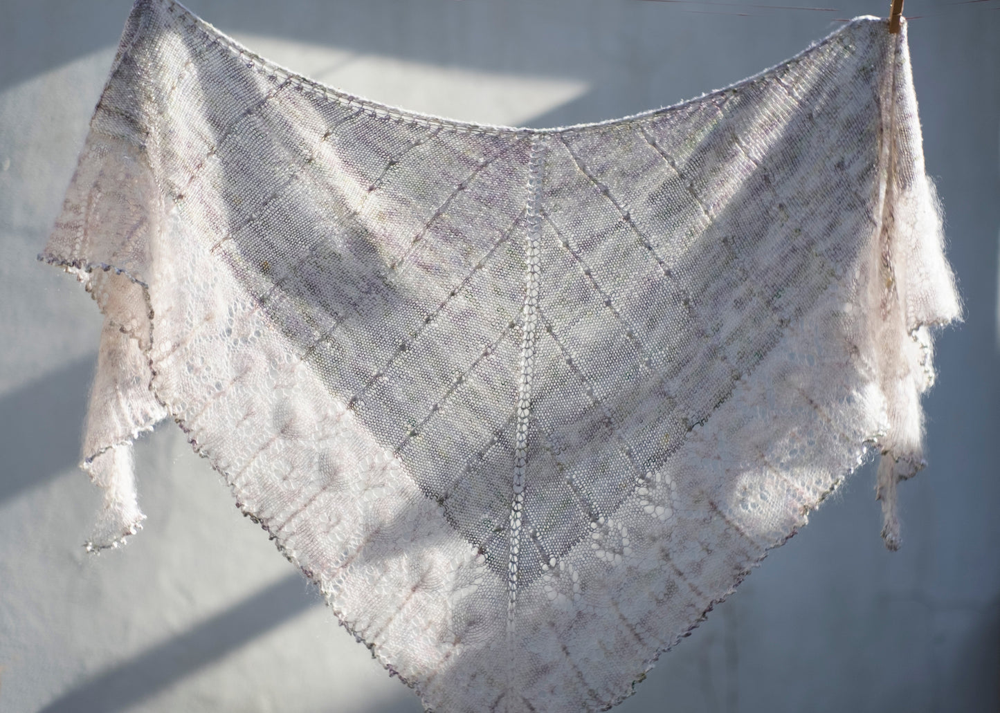 Twig and Bud shawl - printed pattern