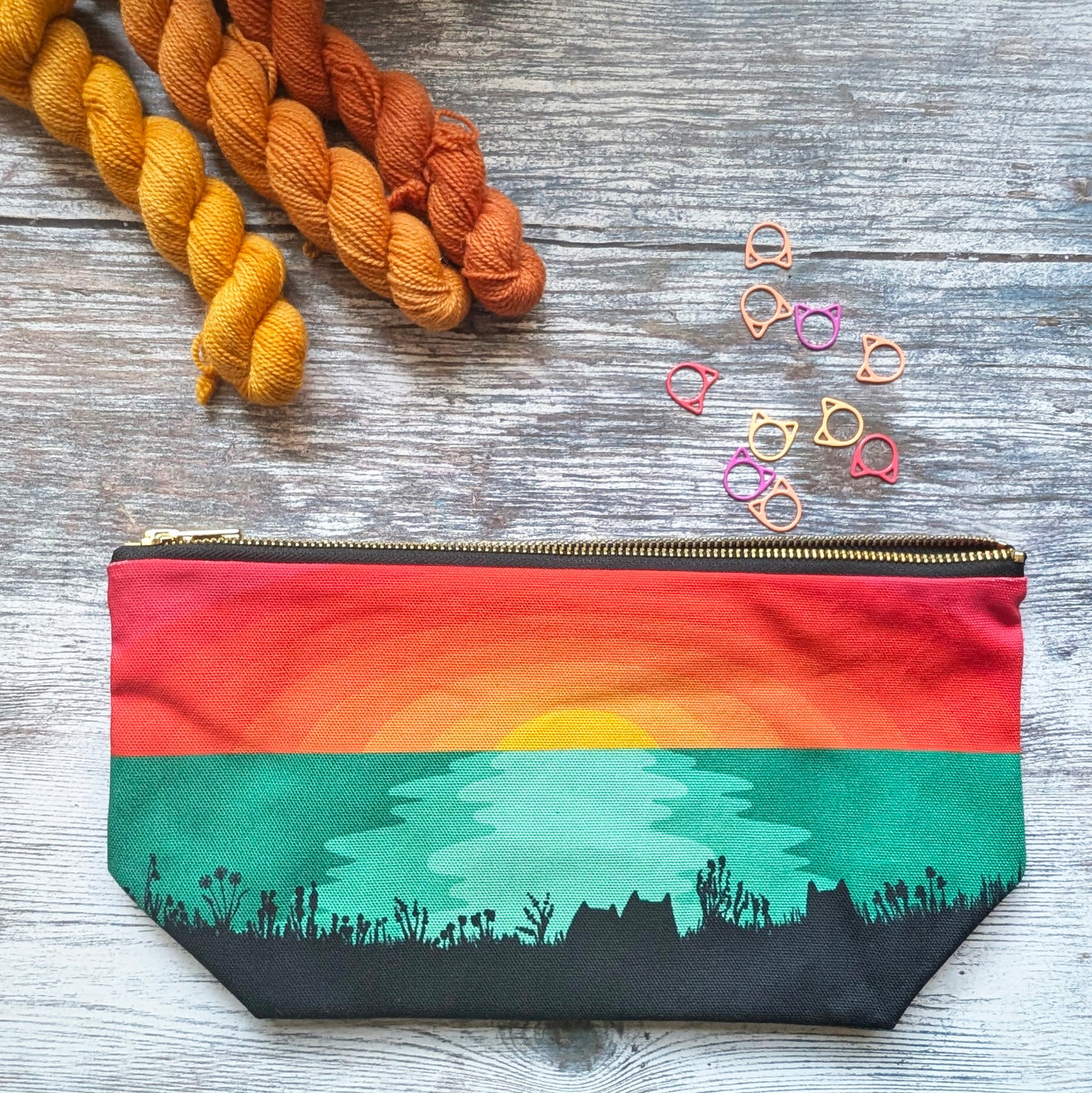 Sunset Cats project bag