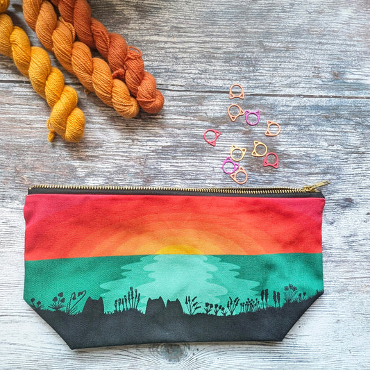 Sunset Cats project bag