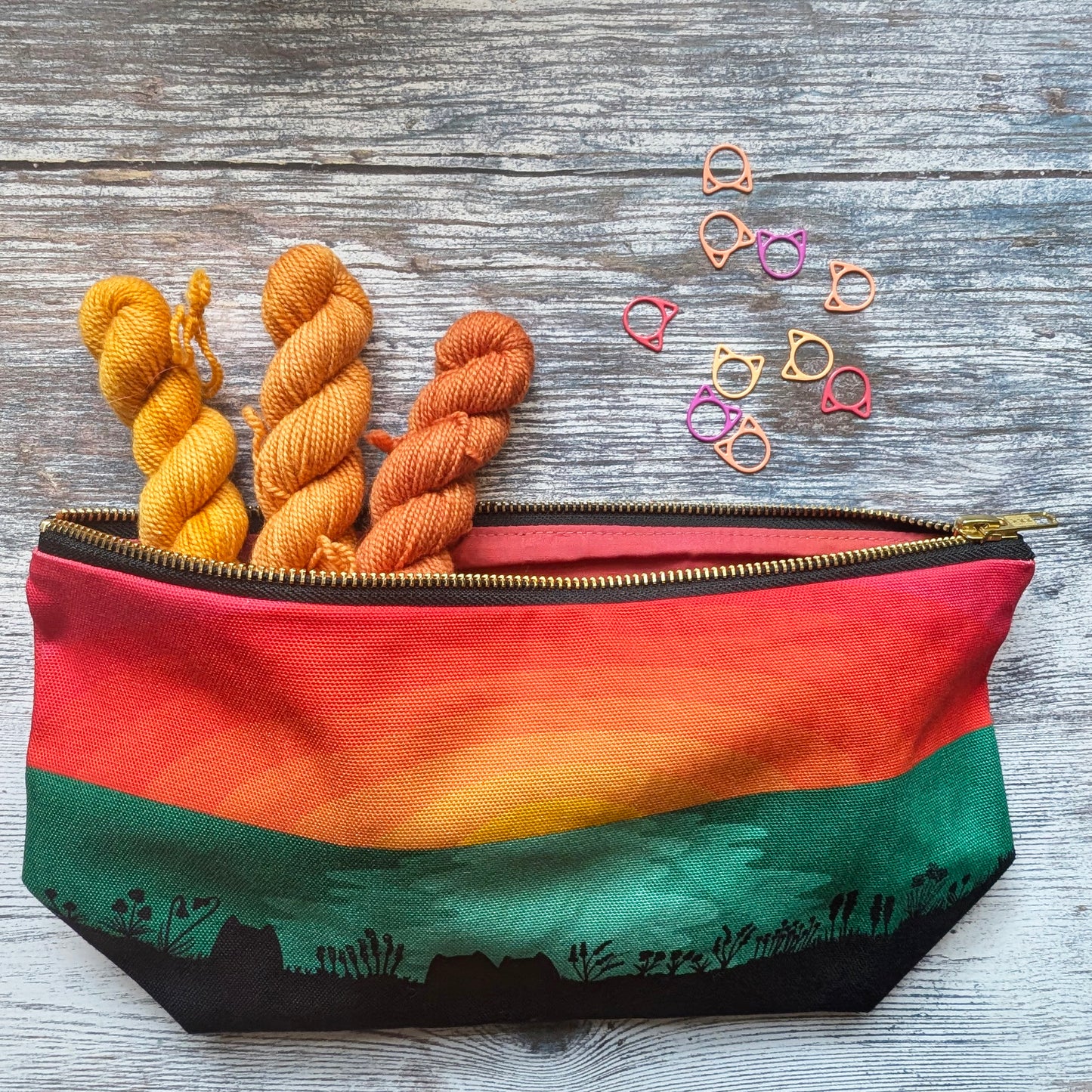 Sunset Cats project bag