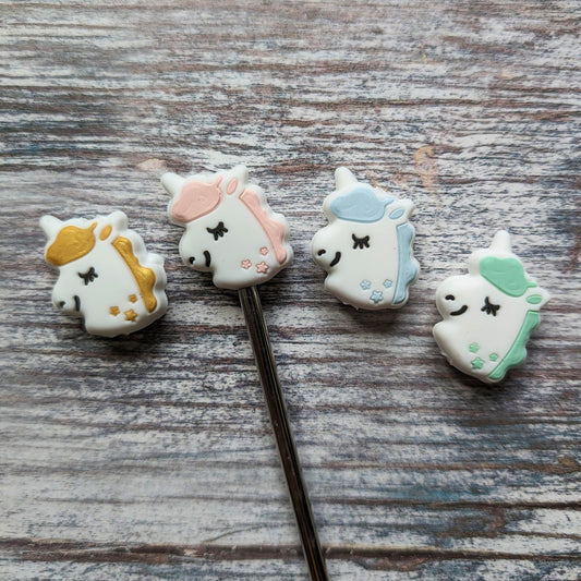 Unicorn needle toppers