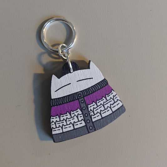 Catdigan stitchmarker