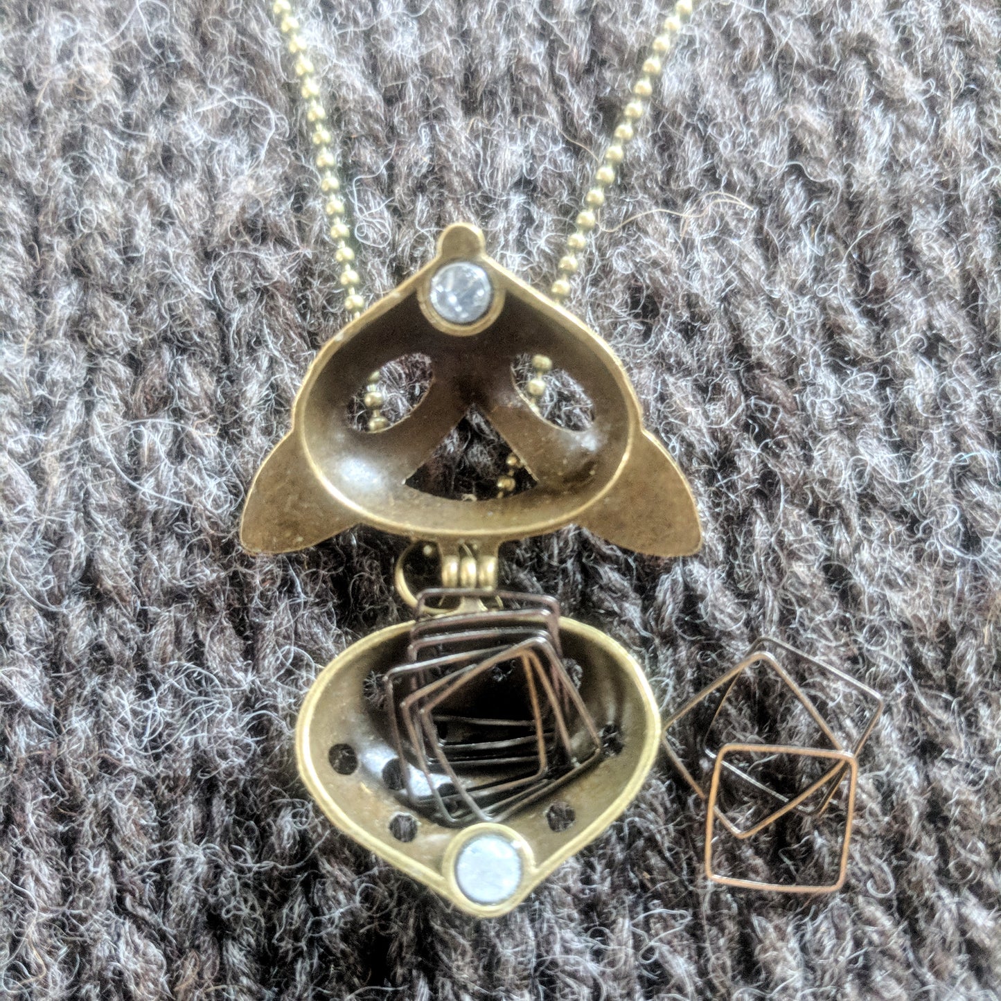 Fox stitchmarker pendant