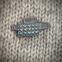 Load image into Gallery viewer, Cat Knits: Cats on knitwear enamel pin set
