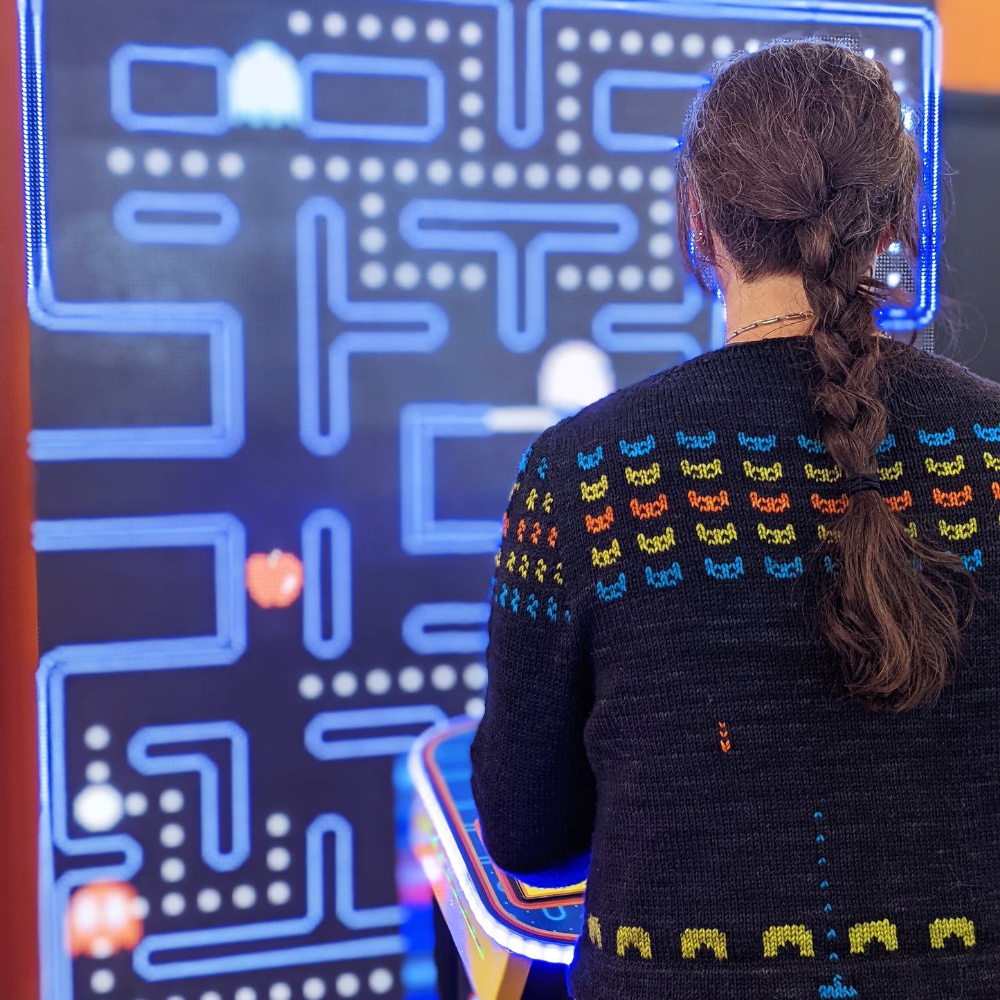 Spacecat Invaders sweater - printed pattern