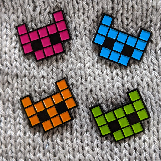 Spacecat sprite pins