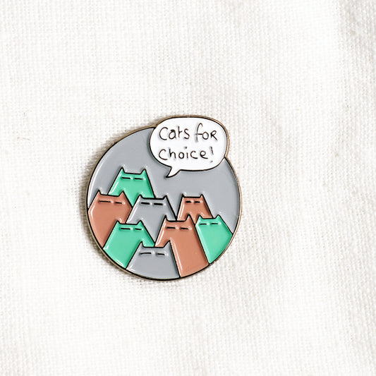 Cats for choice - enamel pin