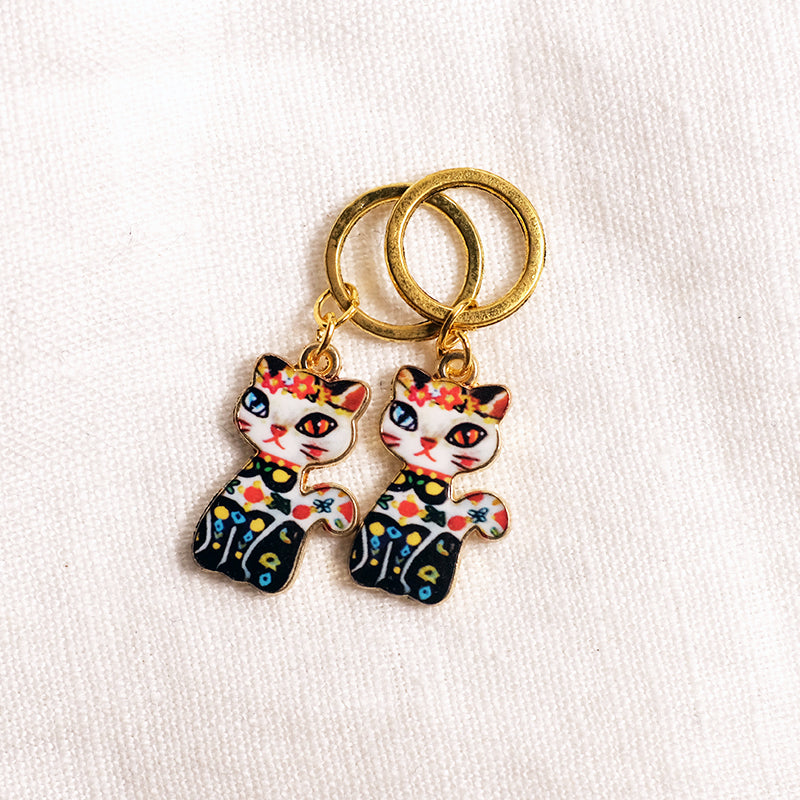 Cat Crowd stitchmarkers