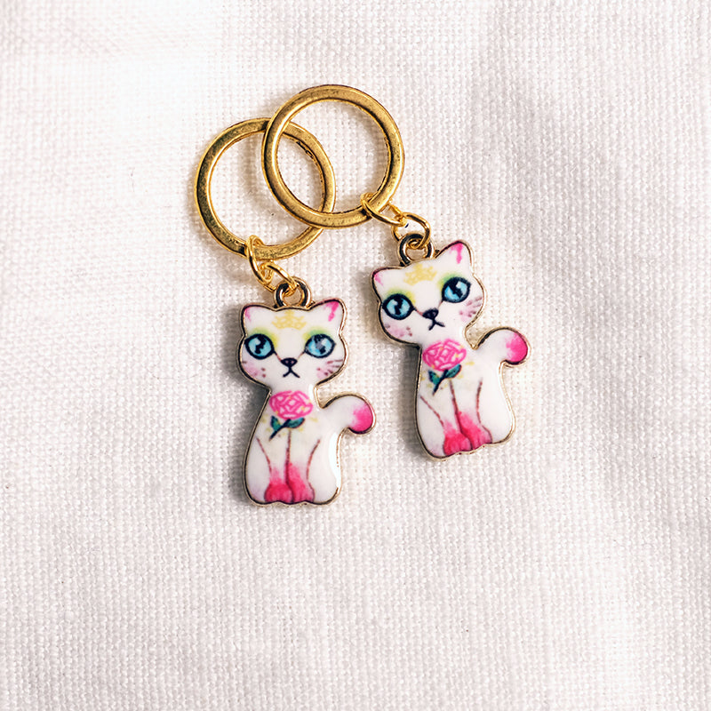 Cat Crowd stitchmarkers