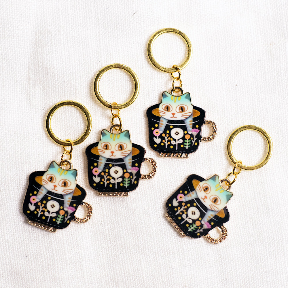 Teacat stitchmarkers