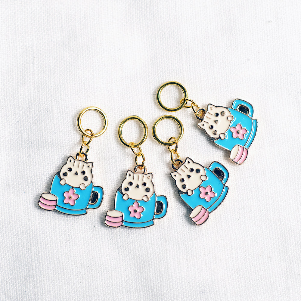 Teacat stitchmarkers
