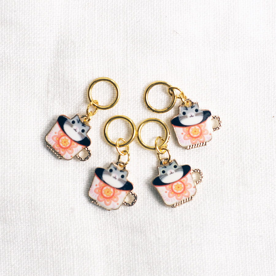 Teacat stitchmarkers