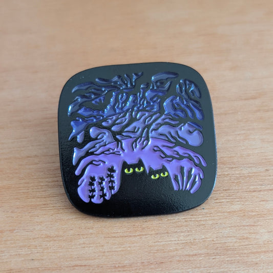 The Spooky Woods enamel pin