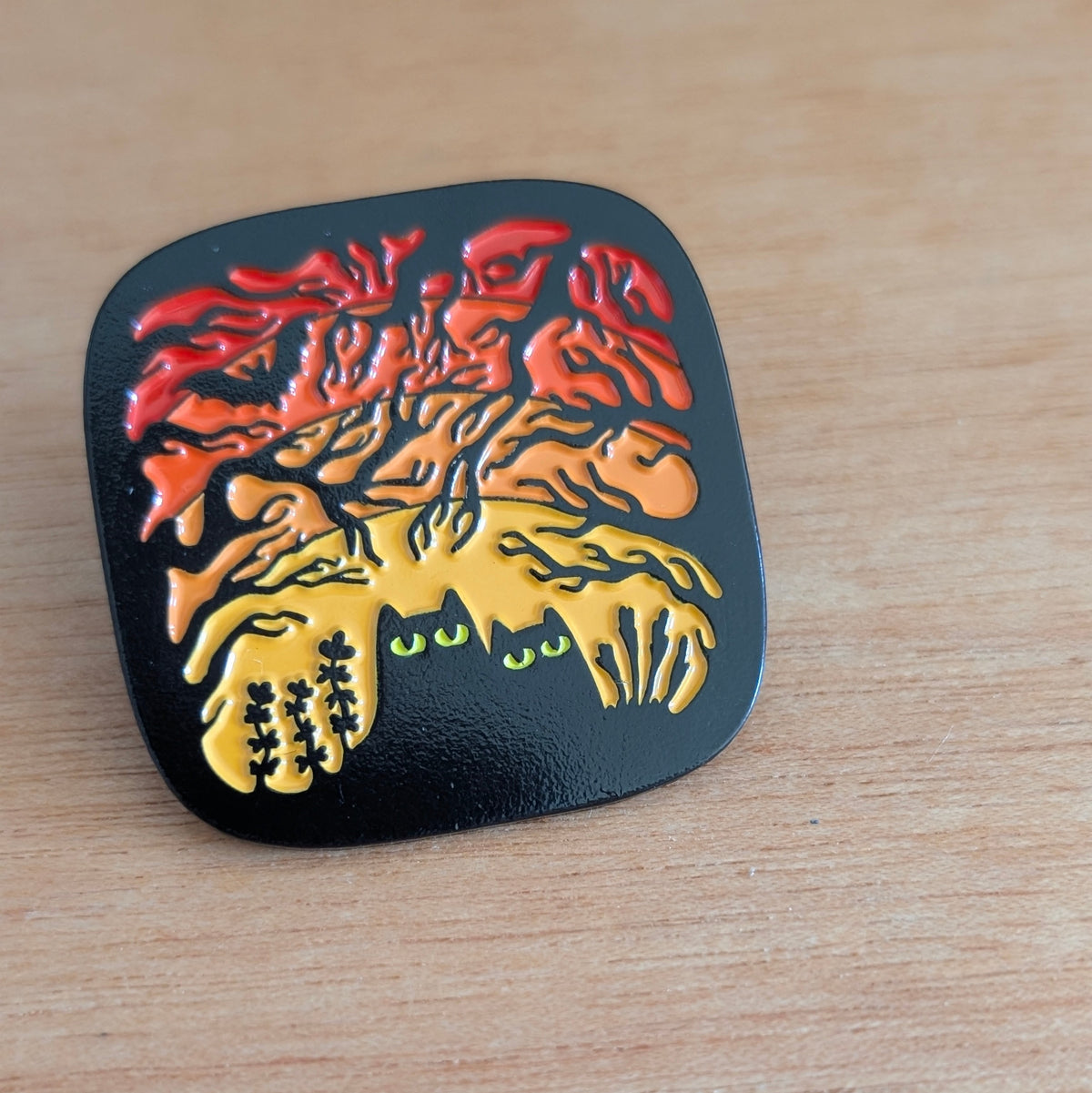 The Spooky Woods enamel pin