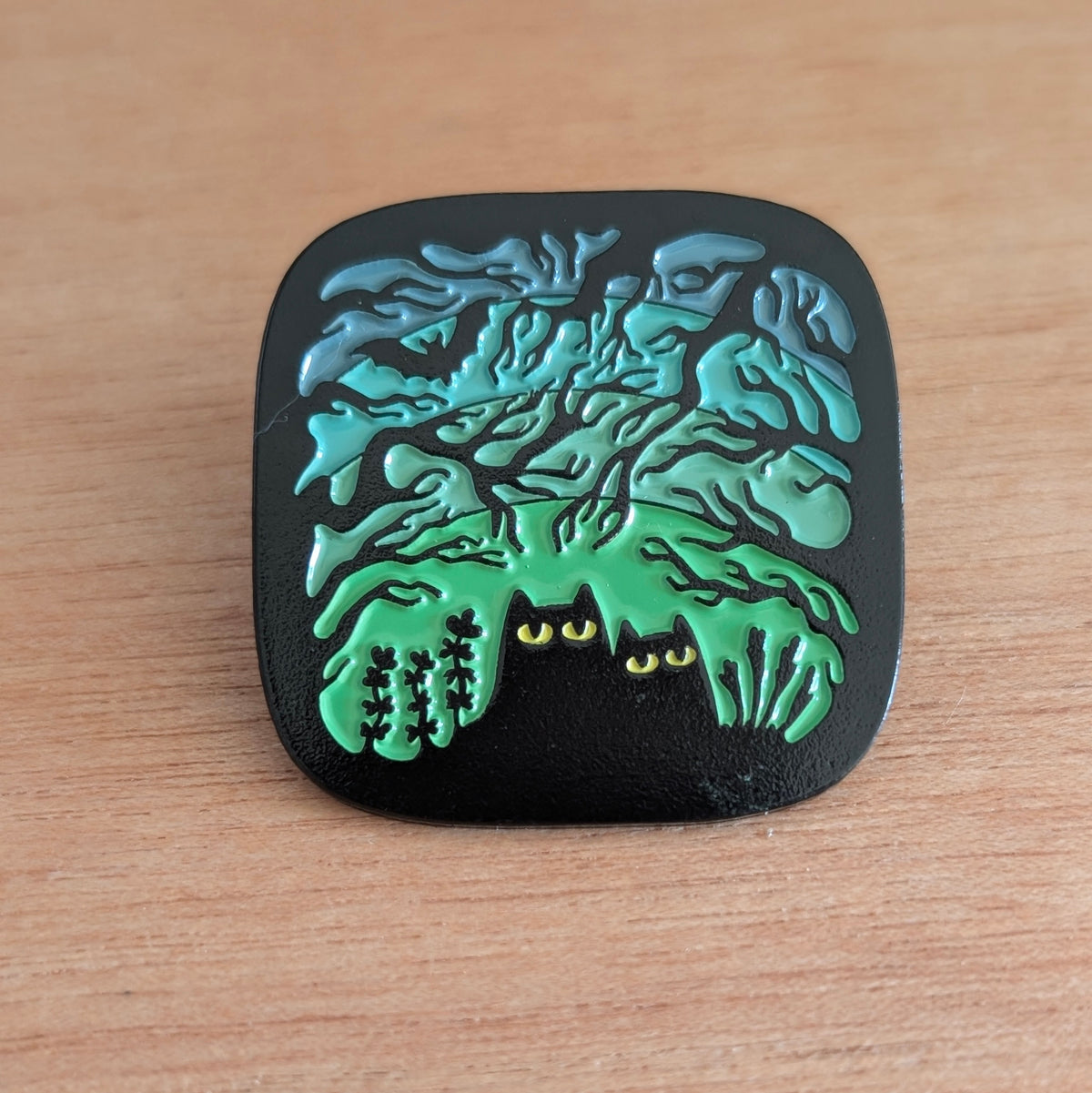 The Spooky Woods enamel pin