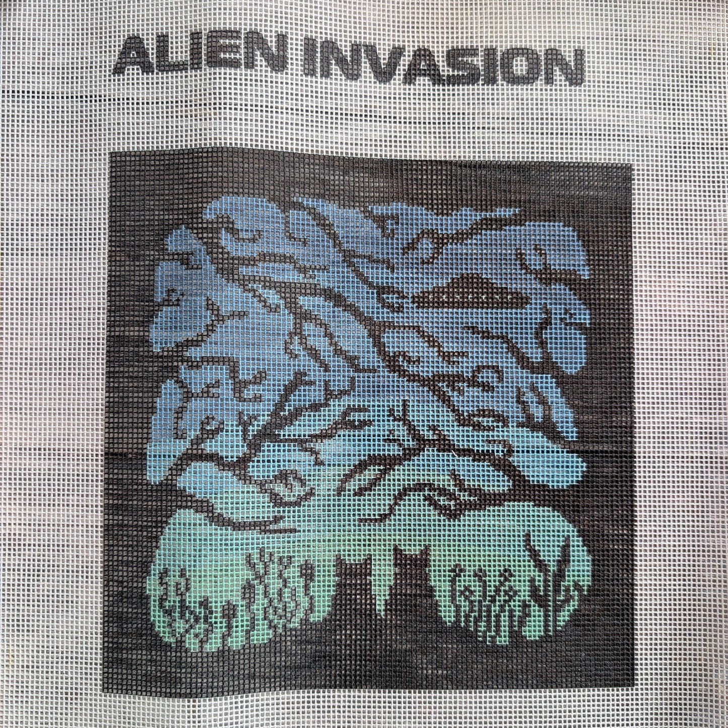 The Spooky Woods needlepoint kit