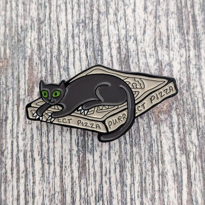 ATK and her True Pizza Box Love - enamel pin