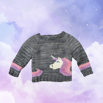 Unicorn sweater  (kiddo version) - printed pattern