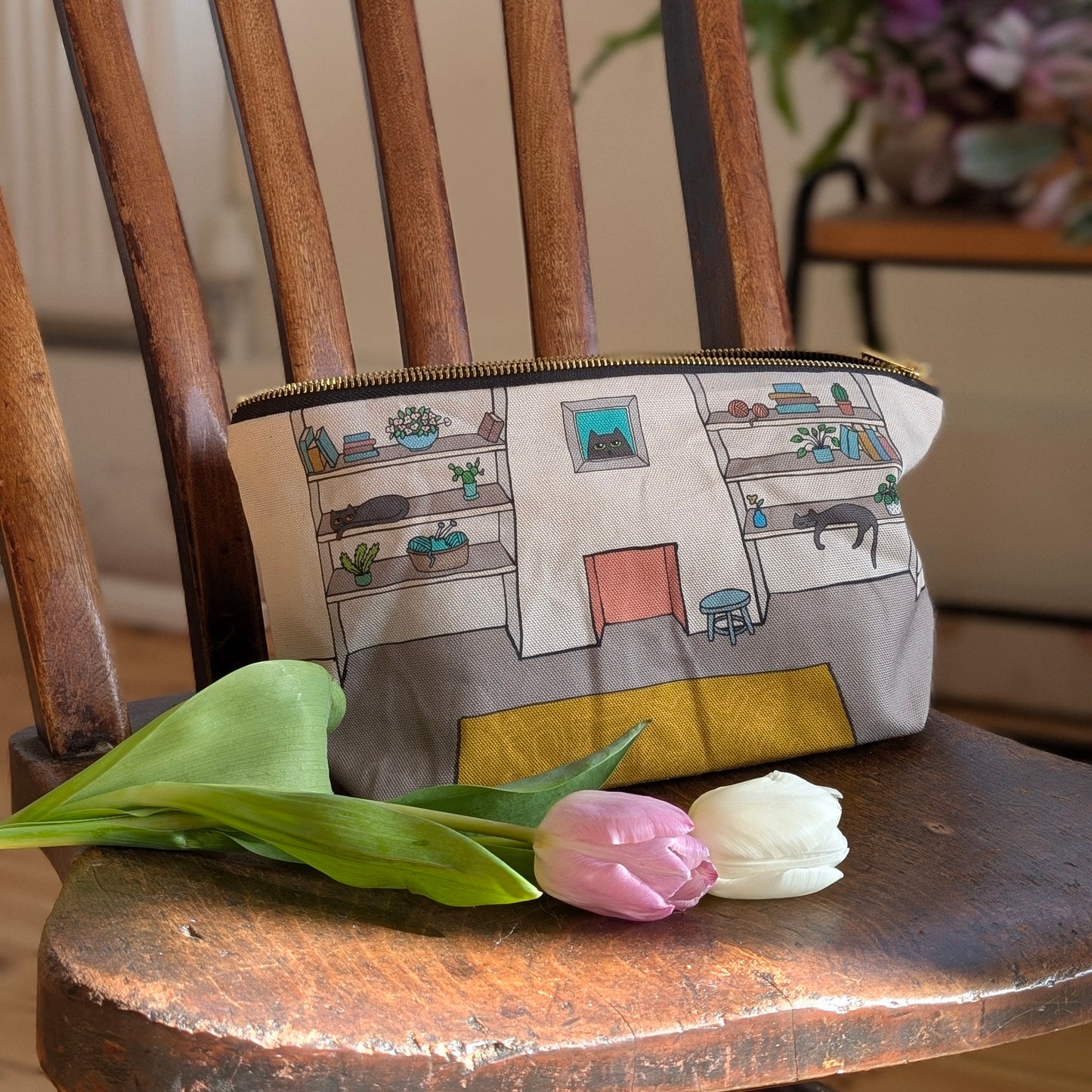 Meryl and Sabrina are home - project bag