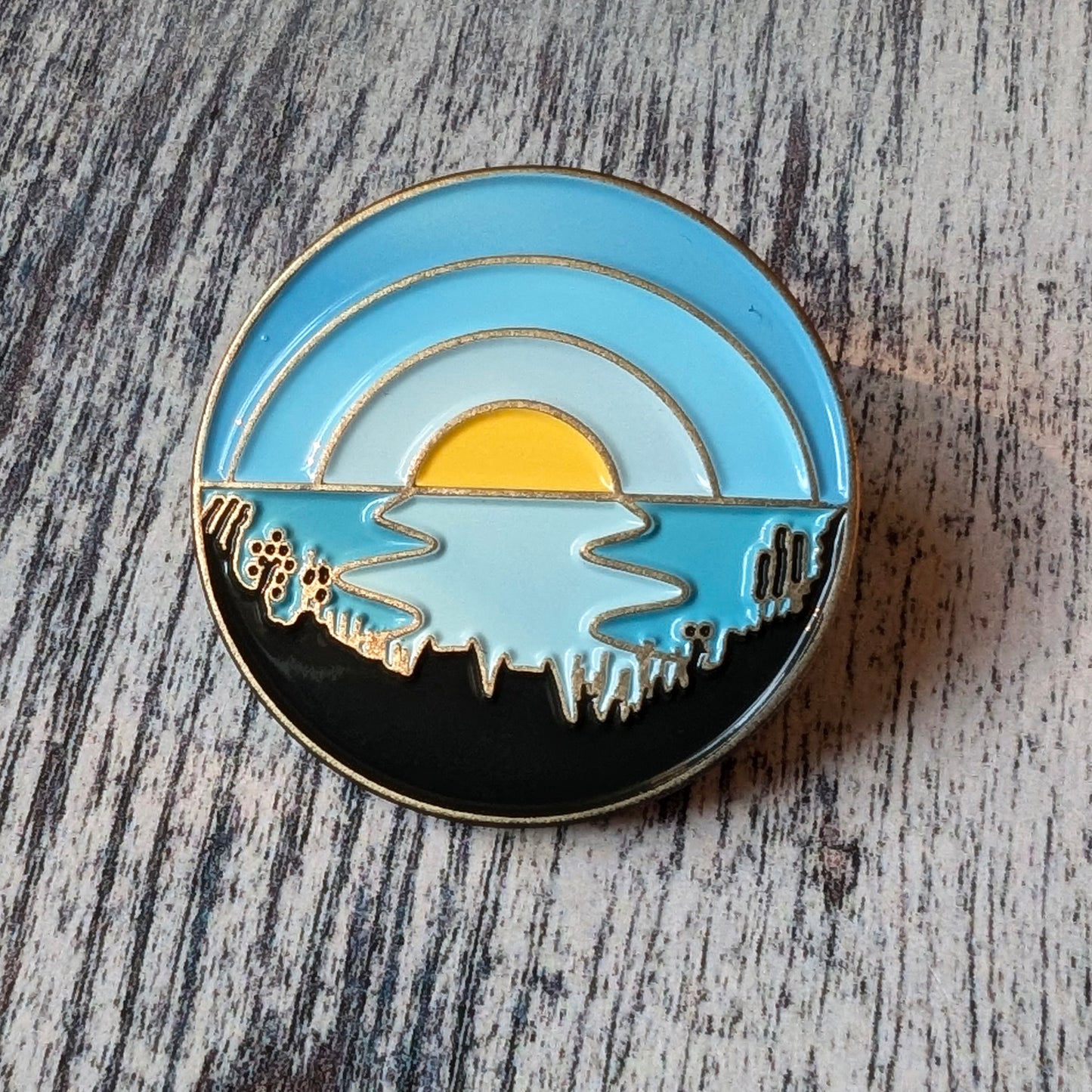Sunset Cats enamel pin