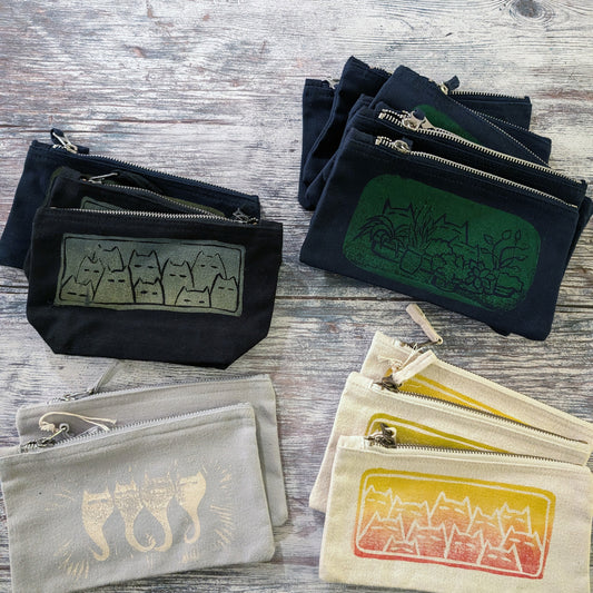 Sinister cats notions pouch