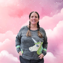 Load image into Gallery viewer, Unicorn sweater  (grownup version) - printed pattern
