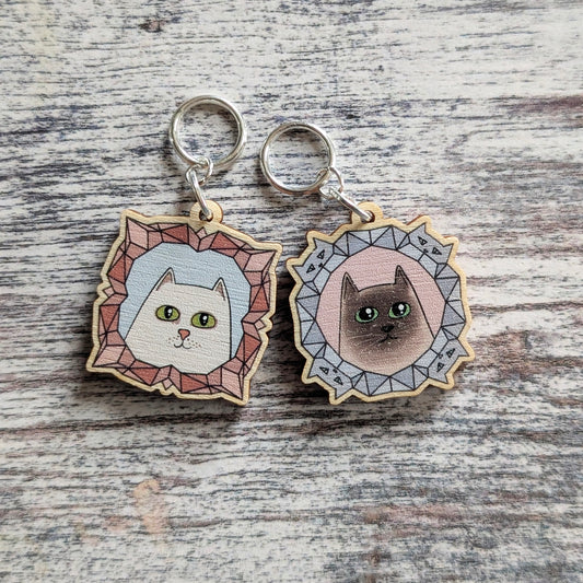 KYOCA -  Cat Portrait stitchmarkers