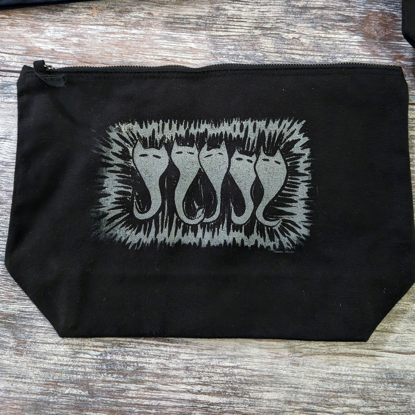 Hand printed project bags