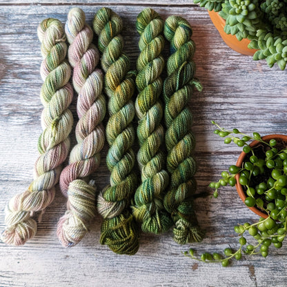 Greenery mini-skein set