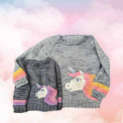Unicorn sweater  (kiddo version) - printed pattern