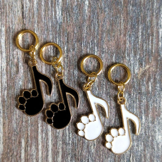 meowsical bean stitchmarkers