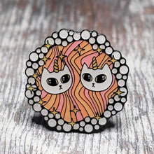 Load image into Gallery viewer, Caticorn &amp; mewnicorn enamel pin
