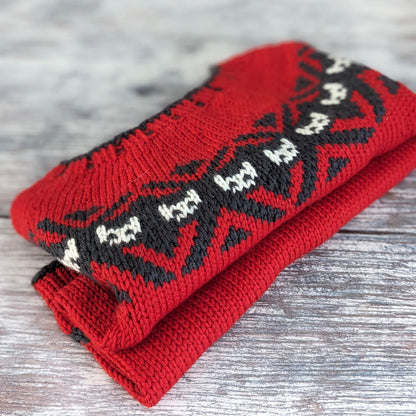 White Cats in the Black Lodge sweater - printed pattern