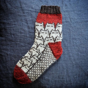 Sinister Catsock - printed pattern