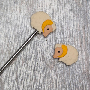 Sheepy needle toppers