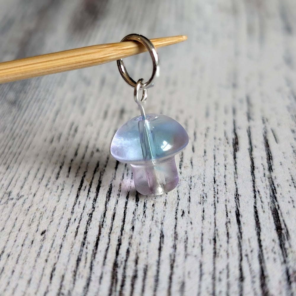 glass mushroom stitchmarkers
